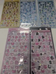 【正規品】新作サンリオ　ボンボンドロップシール　文字　moji