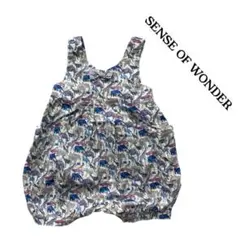 SENSE OF WONDER ロンパース 80 リバティ アニマル サロペット