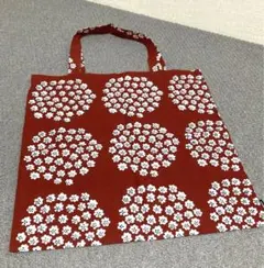 マリメッコプケッティ赤トートバッグ