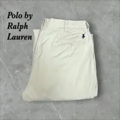 626]ポロバイラルフローレン刺繍ロゴ ツータック チノパンツチノパンUSA古着