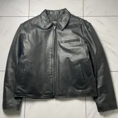 6L HORN WORKS レザージャケット バッファロー 裏地キルティング 黒