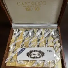 新品　LUCKYWOOD ステンレス 18/10 スプーンセットのサムネイル