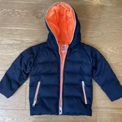 B:MING by BEAMS ダウンコート 100cm ネイビー/オレンジ