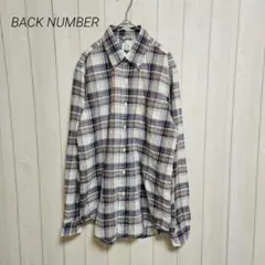 バックナンバー チェック柄 コットン ボタンダウンシャツ 薄手 M