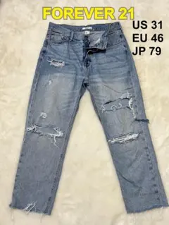 FOREVER 21 ダメージデニム/US 31/EU 46/JP 79