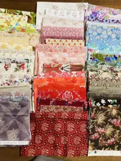 パッチワークはぎれまとめ売り55枚花柄系
