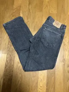 リーバイス　アメリカ製ブラックデニムパンツ91年製501⑦先染め