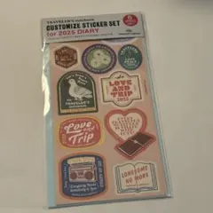 トラベラーズファクトリー ダイアリー 2025 カスタマイズシール