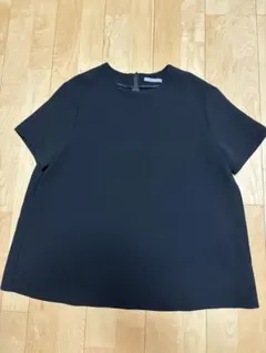 theory luxe 半袖ブラウス　黒のサムネイル