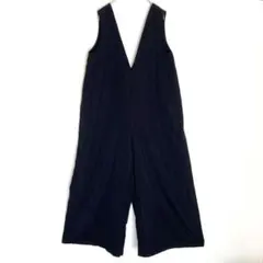 ブラウニー　BROWNY サロペット　ワイドパンツ　黒 F　オーバーオールのサムネイル