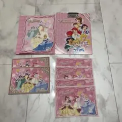 ディズニープリンセス メモ帳と封筒セット