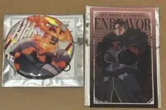 ヒロアカ クリアカード 缶バッジ エンデヴァー