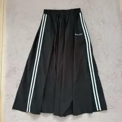 CONVERSEコンバース☆ラインスカートM黒ブラック