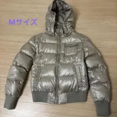 お値下げDown Collection シルバー フード付きダウンジャケット M