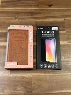 【セット売り】新品！ムーミンスマホケース　iPhone7/8スクリーンフィルムのサムネイル