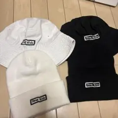 Stray Kids 黒白ニット帽・バケットハット セット