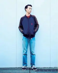 adidas SST ヨンス着用　 トラックジャケット ジャージ 刺繍ロゴ