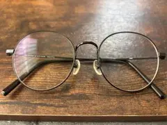 JINS ブラックラウンドフレームメガネ