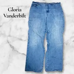 大きいサイズ‼️Gloria Vanderbilt ライトブルーデニム 色落ち
