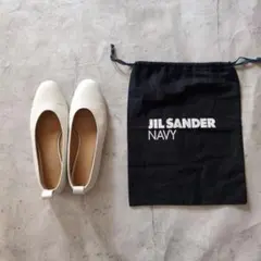 JIL SANDER NAVY フラットパンプス 2026年最新】JIL SANDER NAVY レディース フラットシューズ・バレエ