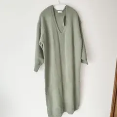 ベ～さん様 新品earth music&ecologyニット ロングワンピース緑