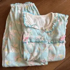 ユニコーン柄 フリースパジャマ 120cm