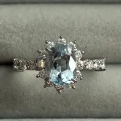 大粒 6.48ct PT天然ブルートパーズリング 新品 13.5号 大ぶり - メルカリ