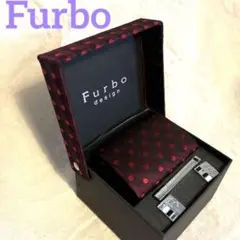 未使用品級美品✴︎Furbo design ネクタイ4点セットワインレッド ドット