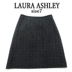 MY1069▲LAURA ASHLEY▲ローラアシュレイ 台形スカート サイズ7