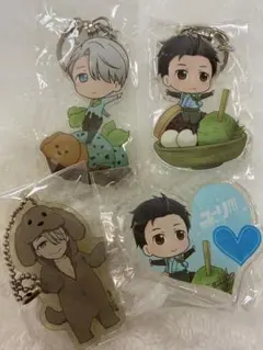 ユーリ!!! on ICE アクリルキーホルダー バッジ ヴィクトル 勇利 唐津