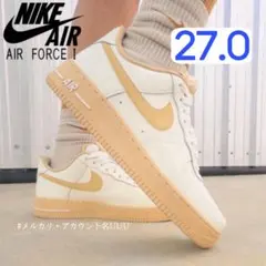 【新品27cm】NIKE W エアフォース１'07 セイル/セサミ