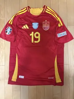 スペイン代表 EURO2024 ヤマル #19 Adidas ホーム フルパッチ