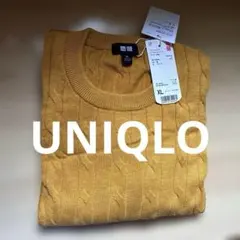 UNIQLO　ユニクロ　 新品 コットンカシミヤケーブルクルーネックセーターXL