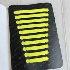 縛らなくていい靴紐 簡単装着！お手入れしやすい 派手かわネオンイエロー⭐️