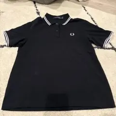 FRED PERRY ブラック ポロシャツ UK 10