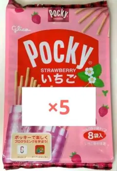 グリコ　ポッキー　ストロベリー　シェアパック　８袋入り×５袋のサムネイル