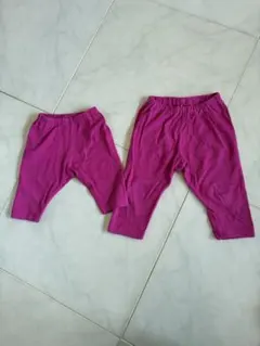 UNIQLO ピンクの2サイズセットパンツ(90＆110)