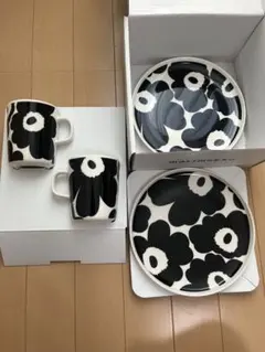 Marimekko UNIKKO ブレックファストセット マグカップ プレートのサムネイル