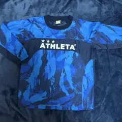ATHLETA ピステ L 青・黒 迷彩柄　150