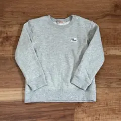 miki HOUSE グレー トレーナー 110cm ワンポイント　シンプル