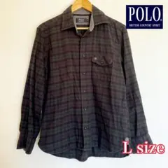 POLO BRITISH COUNTRY SPIRIT ネルシャツ　Lサイズ