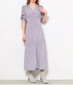 バリエーションマーメイドプリントワンピース