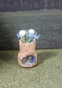 ミニチュア フラワーアレンジメント コルク ハンドメイド