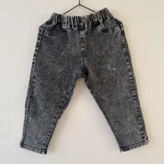 ブラックデニム風 長ズボン 100cm