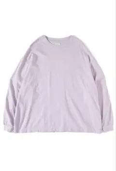 【完売商品】EVCON WIDE L/S TEE ラベンダー ロンT 24AWのサムネイル