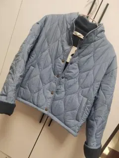 水色 キルティングショートジャケット