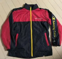 【Champion】 ジップアップジャケット 160サイズ ネイビー/レッド