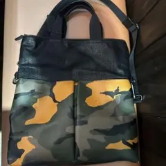 COACH 2WAY トートバッグ 迷彩 カモフラ レザーのサムネイル