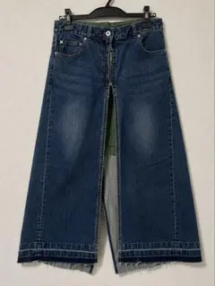 sacai ナイロンドッキングデニムロングスカート 0 ブラック sacai ナイロンドッキングデニムロングスカート 0 ブラック - メルカリ