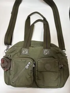 Kipling キプリング　ショルダーバッグ 2WAYバッグ カーキ